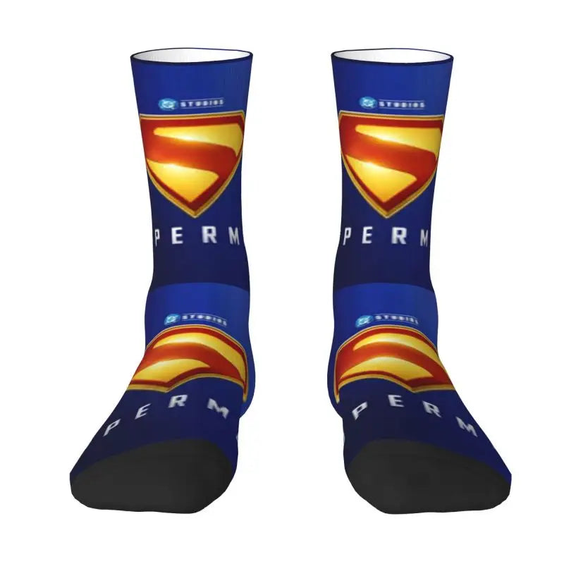 Supermans Men's Crew Socks Unisex Novelty Spring Summer Autumn Winter Dress Socks