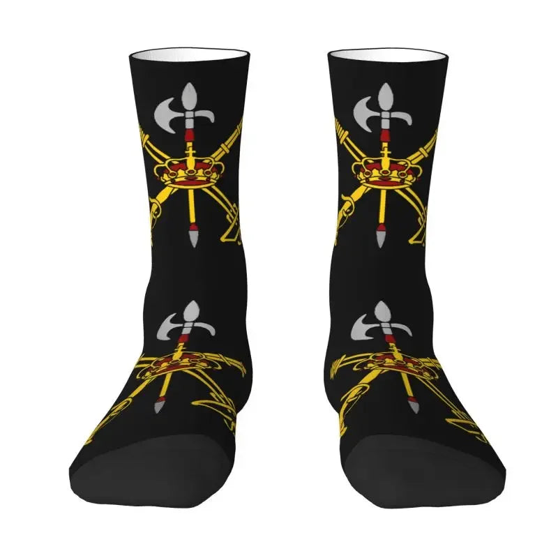 Spanish Legion Men Women Crew Socks Unisex Novelty Spain Burgundy Cross Spring Summer Autumn Winter Dress Socks