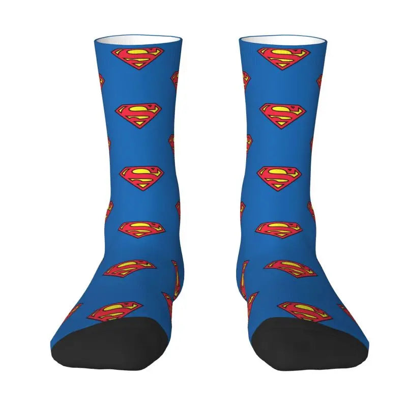 Supermans Men's Crew Socks Unisex Novelty Spring Summer Autumn Winter Dress Socks
