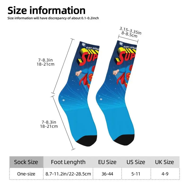 Supermans Men's Crew Socks Unisex Novelty Spring Summer Autumn Winter Dress Socks