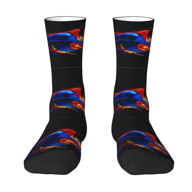 Supermans Men's Crew Socks Unisex Novelty Spring Summer Autumn Winter Dress Socks