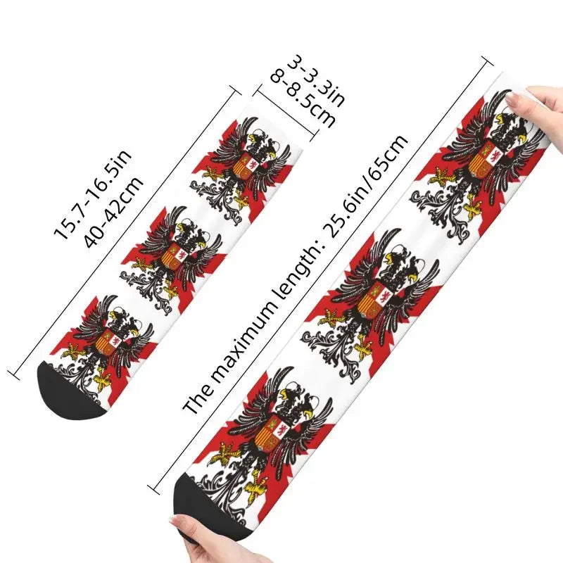 Spanish Legion Men Women Crew Socks Unisex Novelty Spain Burgundy Cross Spring Summer Autumn Winter Dress Socks
