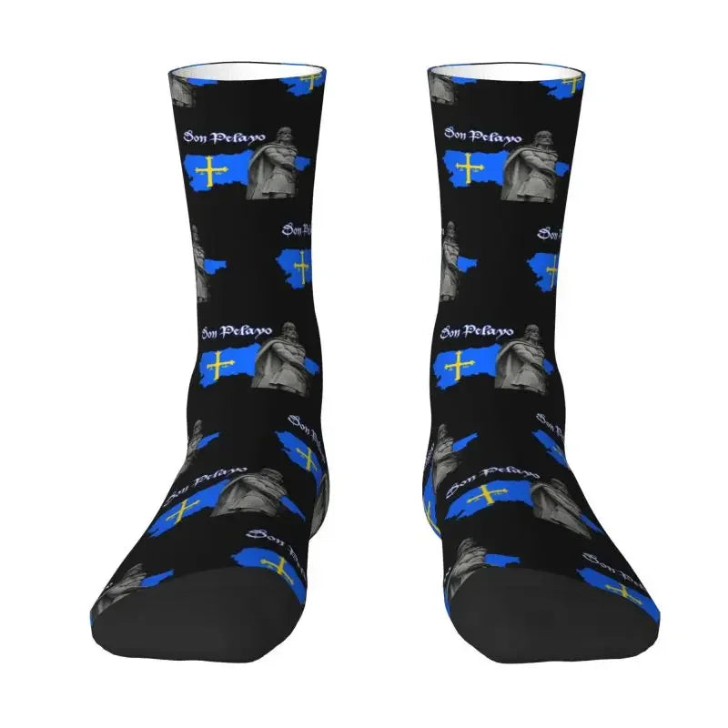 Spanish Legion Men Women Crew Socks Unisex Novelty Spain Burgundy Cross Spring Summer Autumn Winter Dress Socks