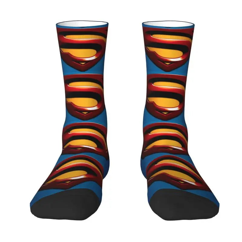 Supermans Men's Crew Socks Unisex Novelty Spring Summer Autumn Winter Dress Socks