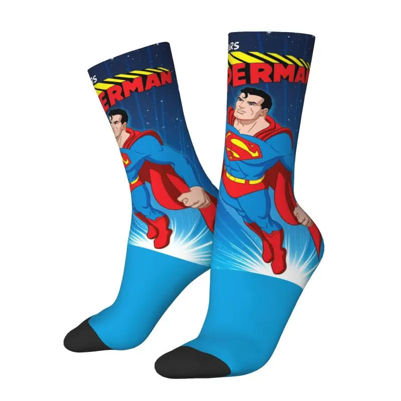Supermans Men's Crew Socks Unisex Novelty Spring Summer Autumn Winter Dress Socks