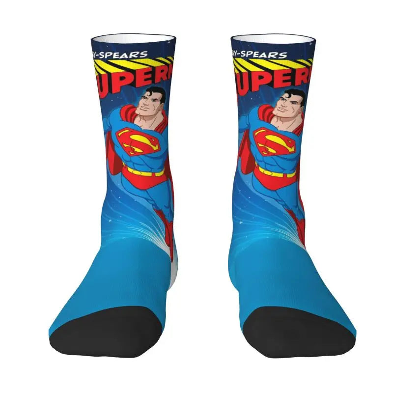 Supermans Men's Crew Socks Unisex Novelty Spring Summer Autumn Winter Dress Socks