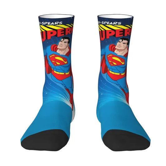 Supermans Men's Crew Socks Unisex Novelty Spring Summer Autumn Winter Dress Socks